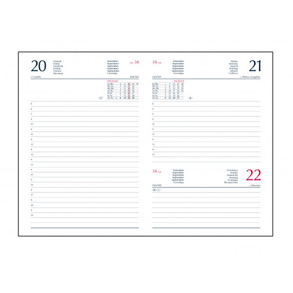 Gocce di Vita, Calendario Letterario 2024 da Tavolo con Base in Legno