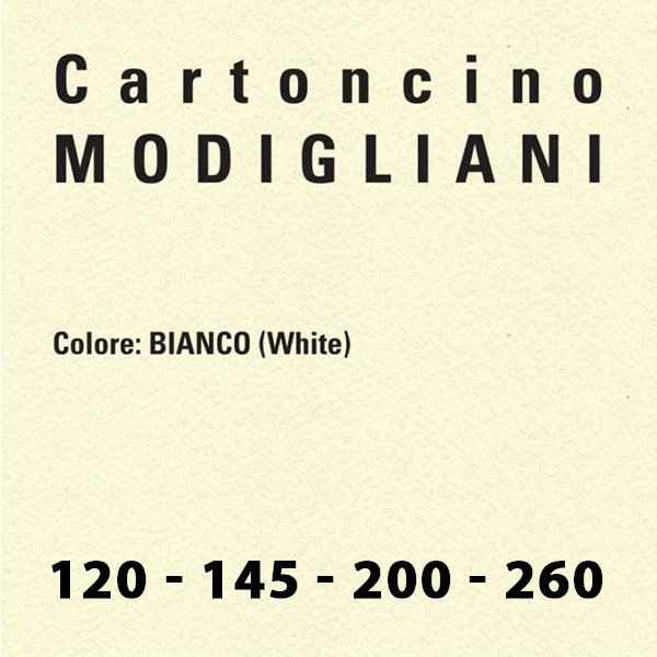 Cartoncino Modigliani 145 bianco A4