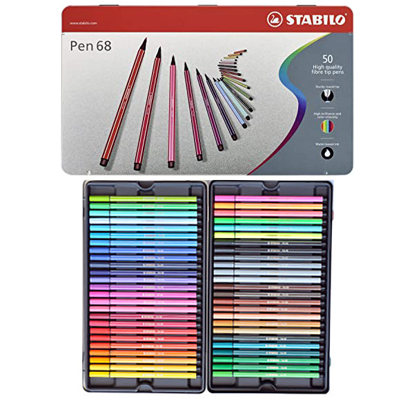 Tratto Pen Collezione 10 Colori in Scatola di Metallo (Idea Regalo)