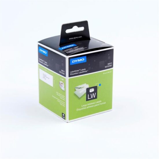 NASTRO DYMO ROTOLO 260  ETICHETTE 89X36 CARTA TERMICA ADESIVA  S0722400A CONF.2