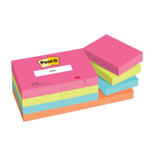 BLOCCO 3M POSTIT MM.76X127 NEON