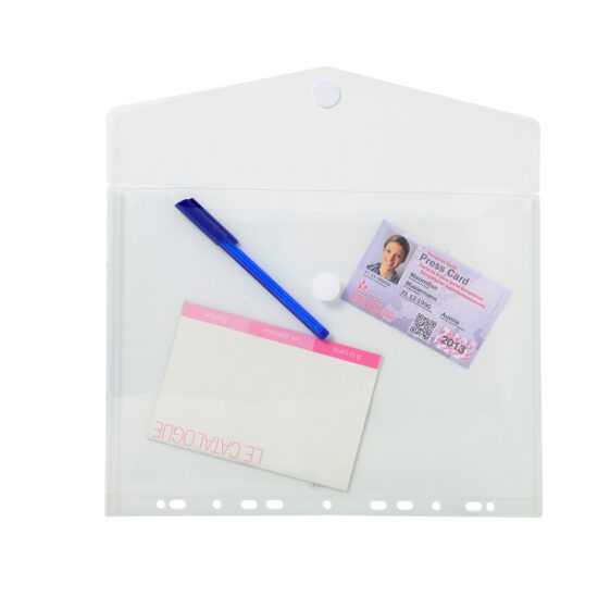 Busta forata con chiusura in velcro - PPL - 24x32 cm conf. 10pz- Exacompta