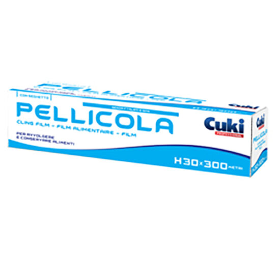 ROLL PELLICOLA TRASPARENTE 292mm x 300 mt in astuccio con seghetto