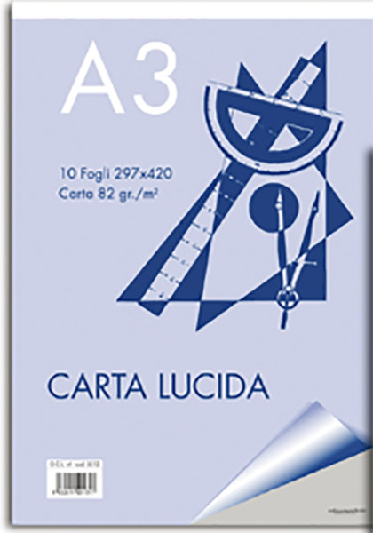 BLOCCO CARTA LUCIDO A3 - 10 FOGLI - Puntolinea Shop