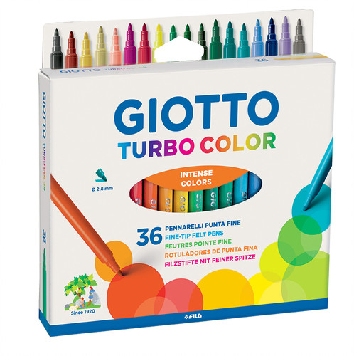 PENNARELLI GIOTTO TURBO COLOR 36 colori - Puntolinea Shop