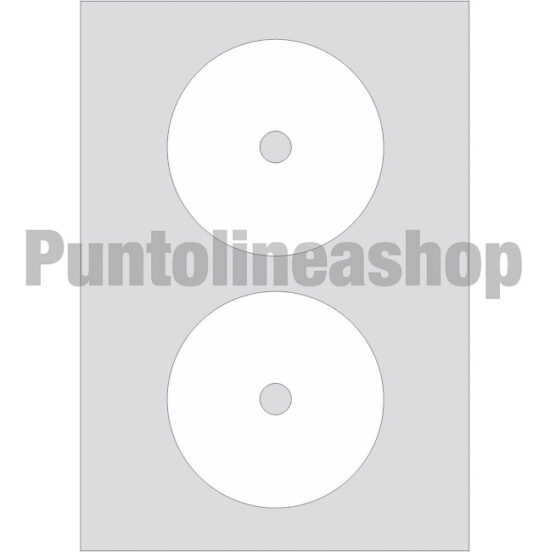 ETICHETTE ADESIVE CD 117,5 mm D. INT. 17 mm - MARKIN A464