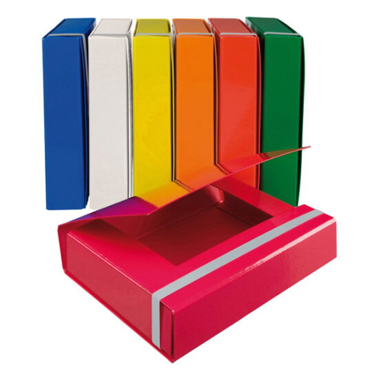 CARTELLA/BOX CARTONE C/ELASTICO VERDE D.70 STARLINE