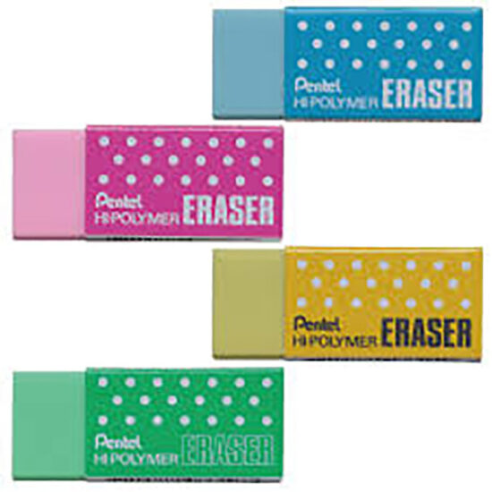 GOMMA PENTEL HI-POLYMER ERASER COLORATA