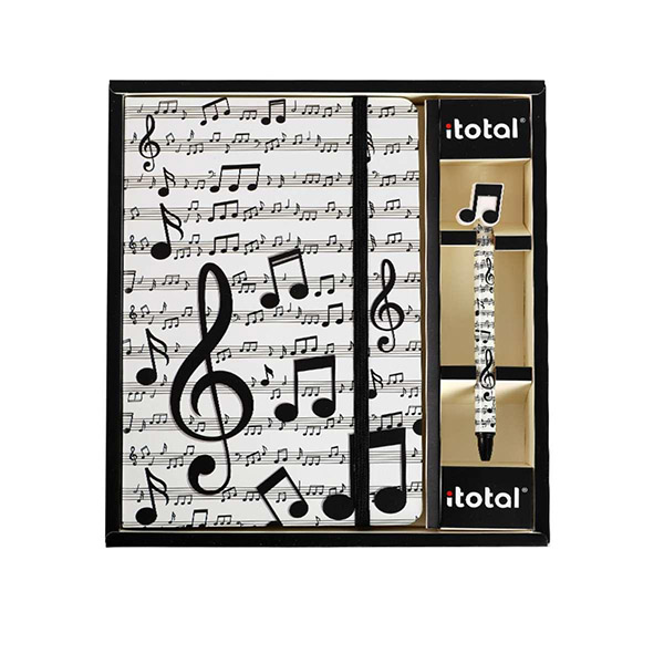 SET QUADERNO + PENNA MUSIC - Puntolinea Shop