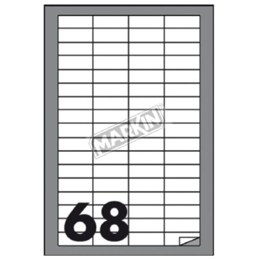 ETICHETTE ADESIVE 48,5 x 16,5 mm MARKIN