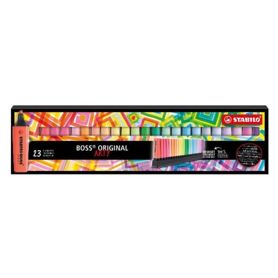 EVIDENZIATORE STABILO BOSS CONFEZIONE 23 COLORI ARTY