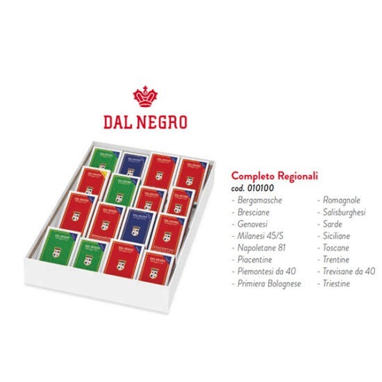 CARTE DA GIOCO - REGIONALI - 16 MAZZI
