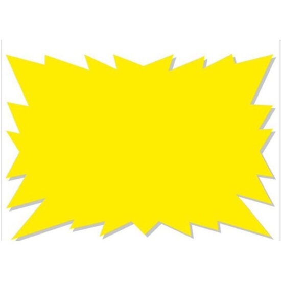 SEGNAPREZZI SAGOMATI FLUO 25X35 SP703 25 PZ