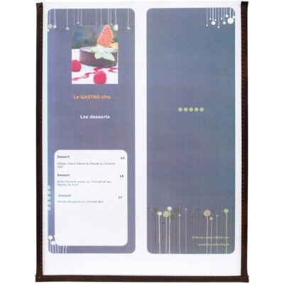 PORTA MENU CRYSTAL A4 - SINGOLO - SECURIT