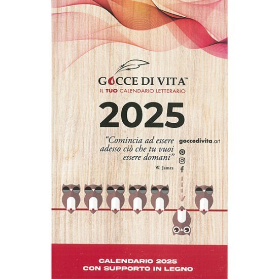 CALENDARIO LETTERARIO GOCCE DI VITA 2025 - RICARICA