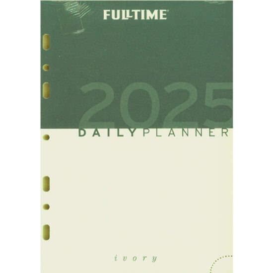 RICAMBIO AGENDA FULLTIME GIORNALIERA 14x21 AVORIO