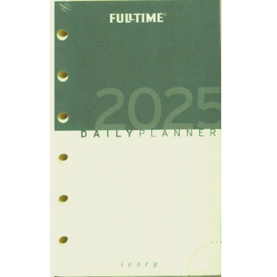 RICAMBIO AGENDA FULLTIME GIORNALIERA 8x12 AVORIO