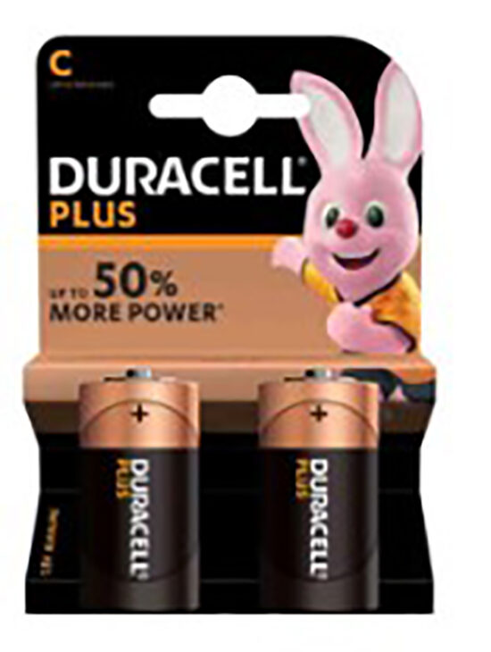 PILA MEZZATORCIA C - DURACELL PLUS 2 pz