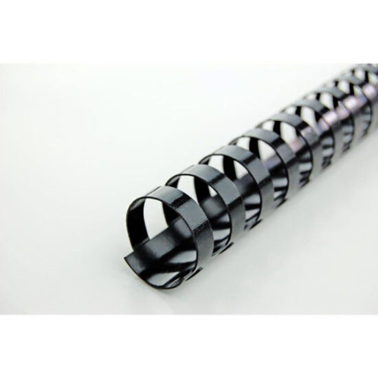 DORSI IN PLASTICA A 21 ANELLI 12 mm NERO - TITANIUM